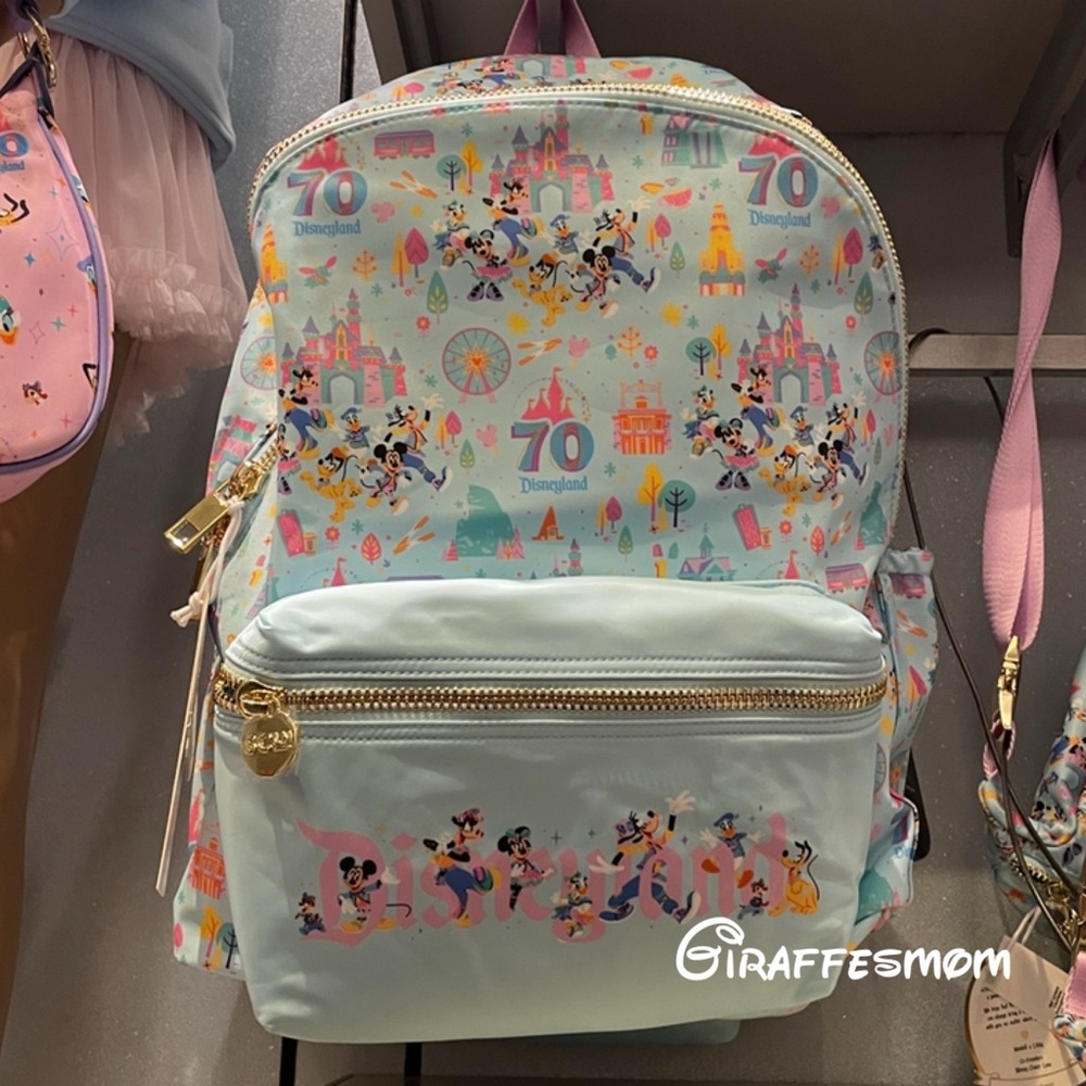 Disney Stoney Clover Lane Disneyland 70th Anniversary Backpack NEW